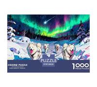 Winter Wonderland en Rovaniemi, Laponia Puzzle De Madera Impermeable Puzzles De 1000 Piezas Regalos para Adultos Divertido Rompecabezas Juegos Desafiantes