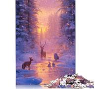 Winter Wonderland Puzzle Imposible,desafío para Adultos Juego Educativo 1000 Piezas Obra De Arte De Juego De para Adultos Y Niños Mayores De 12 Años 1000pcs (75x50cm)