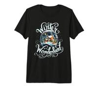 Winter Wonderland Snow Glob Night House Disfraz de Feliz Navidad Camiseta Premium