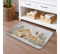 Winter Wonderland - Tapete de baño de secado rápido, absorbente, antideslizante, de franela, lavable, para baño, inodoro, baño, decorativo, 50.8 x 81.3 cm