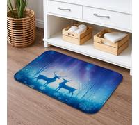 Winter Wonderland - Tapete de baño de secado rápido, absorbente, antideslizante, de franela, lavable, para baño, inodoro, baño, decorativo, 50.8 x 81.3 cm