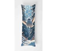 Winter Woods Body Pillow Case Cover 60x180cm, Long Backrest Cushion Pillow Protector with Zipper, Decorative Bedding Pillowcase, Soft Body Pillow Cover for Couch Bedroom Birds