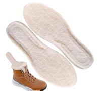 Winter Wool Insoles | Fleece Cushion Comfort Inserts,Sweat-Absorbing Shoe Inner Insole, Cozy Sport Shoe Inserts Thickened For Cold Winter Weather