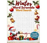 Winter Word Scramble Word Search: A Fun Family Christmas Activity Book with Holiday Unscramble-and-Search Challenges (Extreme Word Scramble Word Search Challenge for Adults)