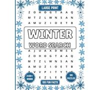 Winter Word Search: 100 Big Font Wordfind Puzzles for Adults & Seniors (2400+ Words).