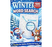 Winter Word Search for Adults: 800+ Words, Large Print Cozy and Relaxing Word Puzzles for Adults, Seniors and Teens with Solutions