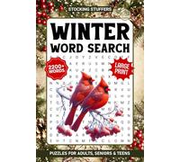 Winter Word Search For Adults Large Print: Relaxing Christmas Holiday Themed Word Find Puzzles Book For Seniors, Funny Stocking Stuffers & White Elephant Gifts Idea