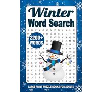 Winter Word Search Large Print: Relaxing Winter Themed Word Search Puzzle Books for Adults, Teens and Seniors With Solutions