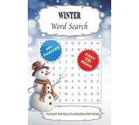 Winter Word Search Puzzle Book: Word searches with Easy to Read Print about Winter and More | 6x9 inches, 110 pages| 50+ Puzzles .. Great Gift for ... puzzles in large print, good vibes words.