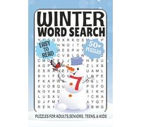 Winter Word Search Puzzle Book: Word Searches with Easy to Read Print about Winter, Christmas, Snow and More | 6x9 Inches, 110 pages | 50+ Puzzles .... Gift for Vacations, Holidays, and Relaxing Time