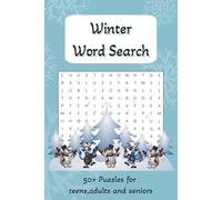 Winter Word Search Puzzle Book: Word searches with easy to read print about Winter, Christmas, Wintertime and more /9x6 inches, 110 pages / 55 puzzles...Gift for Vacations, Holidays and Free Times.