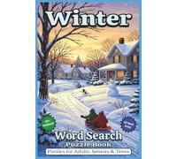 Winter Word Search Puzzle Book: Word Searches with Easy to Read Print about Winter, Festivities, Relaxing, and More | 6x9 inches, 110 pages | 50+ Puzzles … Gift for Vacations, Holidays, and Free Times