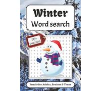 Winter Word Search Puzzle Book: Word searches with Easy to Read Print about Winter, Holidays, Weather and More |6x9 inches, 110 pages | 50+ Puzzles ... & Teens (Season Series Puzzle Word Search)