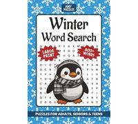 Winter Word Search Puzzle Book: Word Searches with Easy to Read Print about Winter, Winter Themed, Thanksgiving Day and More | 6x9 inches, 111 pages | ... Vacation, Holiday Gift for Adults and Teens