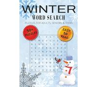Winter Word Search Puzzle: Word Search with Easy to Read Print about Winter, Winter Holidays, Christmas Words and More | 6x9 inches, 110 pages | 50+ ... Gift for Vacations, Holidays and Relaxation