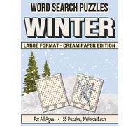Winter - Word Search Puzzles - Cream Paper: Screen-Free! Challenging Brain Activity for All Ages (Word Searches - Cream Paper Edition - For All Ages)