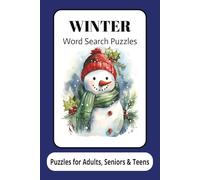 Winter Word Search Puzzles: Word Search Puzzles with Easy to Read Print about Winter Fun, Outdoors Adventure and More | 6X9 inches, 110 pages | 50+ ... Gift for Vacations, Holidays and Relaxation