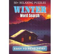 Winter Word Search: Relaxing Winter Themed Puzzle Book | Easy To Read Print Word Find For Adults And Seniors | Christmas Stocking Stuffers For Teens 8.5x11 inches (Seasonal Searches)