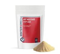 Wintergreen Hot Mustard Soak - Bomba de baño y baño de burbujas con polvo de mostaza, aceite de magnesio y aceite Wintergreen para aliviar el dolor muscular y terapia de remojo de magnesio