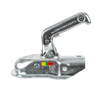 WINTERHOFF Enganche de Bola WW13-N para Remolque 1500 kg con Lanza Tubular 45-46 mm, Cabezal de Enganche Carga Vertical 100 kg, para Remolque de Carga y Remolque con Freno Ligero