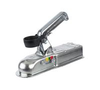 WINTERHOFF Enganche de Bola WW8-G para Remolque 800 kg con Lanza Cuadrada 60 mm, Cabezal de Enganche con Soporte Enchufe, Carga Vertical 75 kg, para Remolque Ligero y Caravana