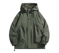 Winterjacke Fell Herren Frühling und Oberbekleidung Unisex Herren Jacke Herren funktionale Arbeitskleidung Herren Langjacke (Dark Green, M)