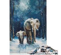 Winters Gentle Giants Puzzles Imposible,desafío for Adults Entretenimiento Creativo 1000 Piezas Obra De Arte De Juego De para Adultos Y Niños A Partir De 12 Años 500pcs (52x38cm)