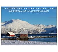Wintertraum Nordnorwegen (Tischkalender 2026 DIN A5 quer), CALVENDO Monatskalender: Die Winterwelt Nordnorwegens mit dem magischen Polarlicht und die ... Fjorde werden in dem Kalender präsentiert.