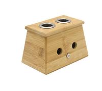 Winterworm Caja de curación de bambú para terapia medicinal de moxibustión Moxa (dos agujeros)