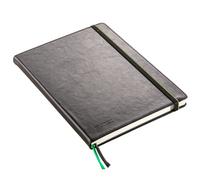 WINTEX Libreta de Notas Cuadricula A4-96 Pág. - Cuaderno de Polipiel para la Escuela o Trabajo - Cuadernos/Libretas Cuadriculados con Tapa Dura - Negro