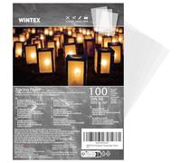 WINTEX Papel transparente impresora A6 - Set de 100x láminas de papel cebolla de 102 g/m² - Papel manualidades plantillas para calcar - Hojas de color blanco tránlucido