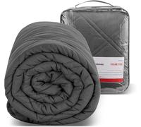 Winthome Manta Pesada 135x200cm 7kg, Mantas con Peso Doble Costura | Cobertor Pesado Ansiedad, Weighted Blanket para un Dormir Profundo y una Mejor Relajación Adulto (Gris)