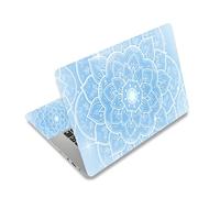 WINTOJO W-NEK-27 - Calcomanía para portátil de 12, 13, 13.3, 14, 15, 15.4 y 15.6 pulgadas, protector de vinilo para mujeres y hombres, reutilizable, decorativo, impermeable, extraíble, azul (W-NEK-27)