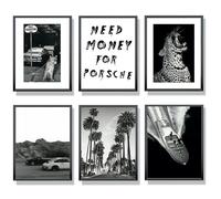 Winund® Láminas Decorativas Pared 30x40 cm | Set de 6 Posters Decorativos Sin Marco | Láminas para Enmarcar Modernas | Decoración Pared Dormitorio, Salón, Oficina, Habitación Juvenil