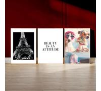 Winund® Láminas Decorativas Pared Grandes 50x70 cm | Set de 3 Posters Grandes Sin Marco | Láminas para Enmarcar Modernas | Decoración Pared Dormitorio, Salón, Oficina o Habitación Juvenil