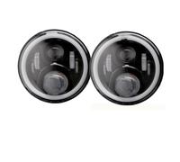WINVOX FARO PRINCIPAL Para Jeep Para Wrangler DRL Faros Redondos De 7 Pulgadas Con Angel Eyes Halo Faro Led De 7 Pulgadas Faros Delanteros(F With Halo)