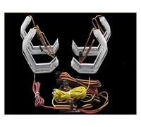 WINVOX FARO PRINCIPAL Para Mazda 3 Para Mazda3 BK Sedan Hatchback 2003-2008 Para M4 Estilo Luces LED Ojos Ángel Anillo Intermitente RGB Lámparas Faro Faros Delanteros(For hatchback)