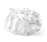 WINVOX FARO PRINCIPAL Para Serie 3 E91 E90 Facelift 2009-2012 Faros Xenón Kit Luces LED Ojos De Ángel Anillo Para Faros Colores RGB Faros Delanteros(U Shaped)