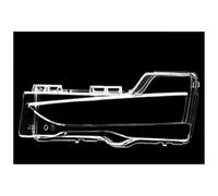 WINVOX FARO PRINCIPAL Para Tesla Para Modelo 3 2021 2022, Lámpara Cristal, Luz Antiniebla Delantera, Cubierta Lámpara Antiniebla, Pantalla Antiniebla Faros Delanteros(1pc Left Side)