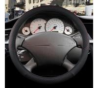 WINVOX Funda Volante Coche para Ford para Focus MK1 Protector para Volante de Coche 9 Colores Cuero PU Antideslizante Accesorios para automóvil Interior Cubierta Volante Coche (Color : Black1)