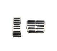WINVOX Fundas Pedales Coche Cubiertas de Pedal Acero Inoxidable para Fabia, para Rapid, para Octavia AT LHD, Antideslizantes, sin Taladro, 2 uds Cubierta Pedal Coche
