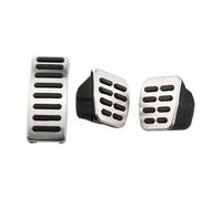 WINVOX Fundas Pedales Coche Cubiertas de Pedal Acero Inoxidable para Fabia, para Rapid, para Octavia AT LHD, Antideslizantes, sin Taladro, 2 uds Cubierta Pedal Coche