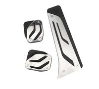 WINVOX Fundas Pedales Coche Cubiertas De Pedal Freno Gas Acero Inoxidable para Serie 3 para E46 1998-2005 AT MT LHD RHD Antideslizante Sin Taladro Cubierta Pedal Coche