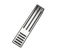 WINVOX Fundas Pedales Coche Cubiertas De Pedales Acero Inoxidable para Tesla para Modelo para X para S 2016-2022 AT LHD Pastillas Freno Antideslizantes Cubierta Pedal Coche