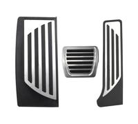 WINVOX Fundas Pedales Coche Cubiertas Pedal Acero Inoxidable para Alfa, para Romeo, para Giulia, para Stelvio AT LHD, Antideslizantes, Sin Taladro Cubierta Pedal Coche