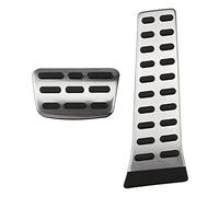 WINVOX Fundas Pedales Coche Cubiertas Pedal Acero Inoxidable para Hyundai, para Sonata para Santa para Fe AT/MT LHD Antideslizantes Sin Instalación Taladro Cubierta Pedal Coche
