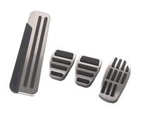 WINVOX Fundas Pedales Coche Cubre Pedales de Acero Inoxidable para Koleos para Kadjar para Trafic AT MT sin Taladro Cubierta Pedal Coche