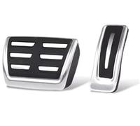 WINVOX Fundas Pedales Coche para Cayenne 2018-2023 para Macan para Panamera para 718 Pedales de Coche Pad Acelerador Combustible Pedal Freno reposapiés Cubre Cubierta Pedal Coche