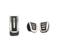 WINVOX Fundas Pedales Coche para VW para Polo LHD Acc. Tapa De Pedales Coche Acero Inoxidable, Cubierta Freno Acelerador Embrague Cubierta Pedal Coche