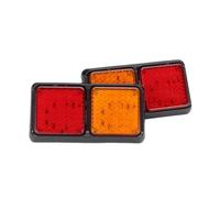 WINVOX Luces traseras Luces Traseras 2 Piezas, 12 V, 72 LED, Rojas Y Amarillas, Luz Freno E Intermitentes Para Remolque, Camión, Caravana PILOTO TRASERO